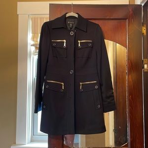 Black dress coat INC size Small